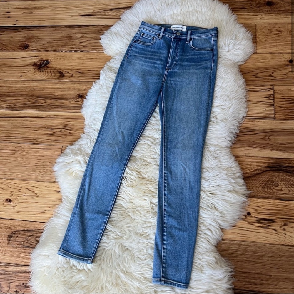 Denim Forum Lola High Rise Skinny Size 27